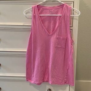 Madewell pink tank top